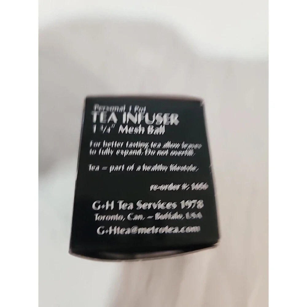 G&H Tea Services Infuser Ball Mesh Loose Strainer Stainless Steel Locking 1 1/4
